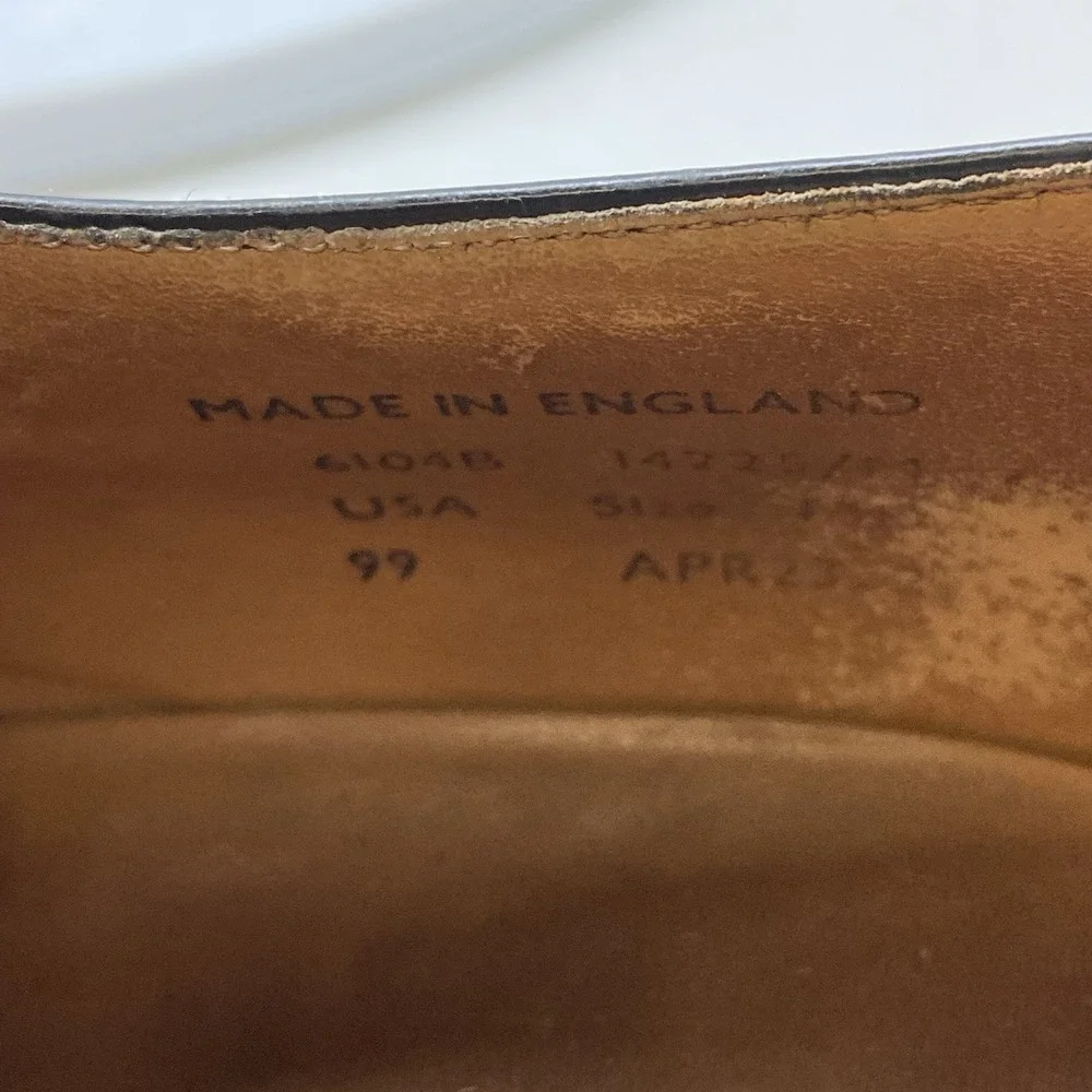 William‎ Chatsworth Oxford Dress Shoes Mens 13 D Black Leather England Preppy